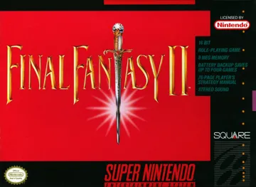 Final Fantasy II (USA) (Rev 1) box cover front